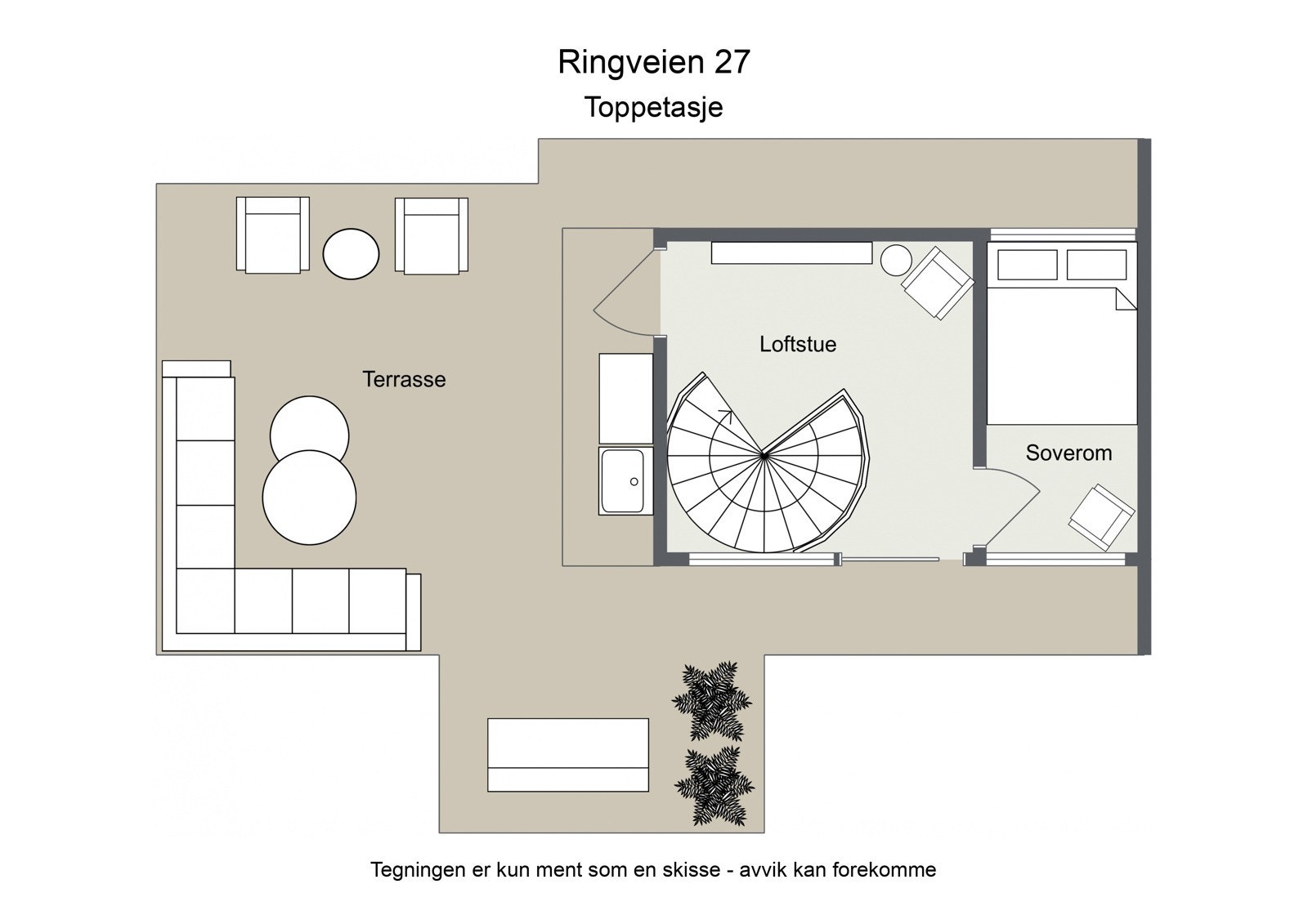 Planskisse 5.etg Galleribilde