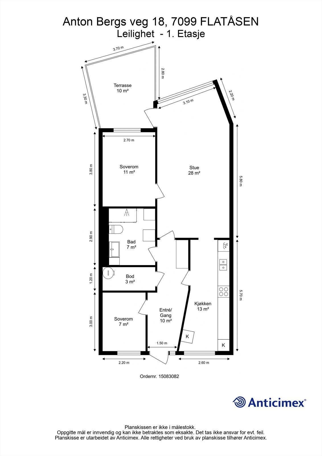 Planskisse - 1. etasje Galleribilde