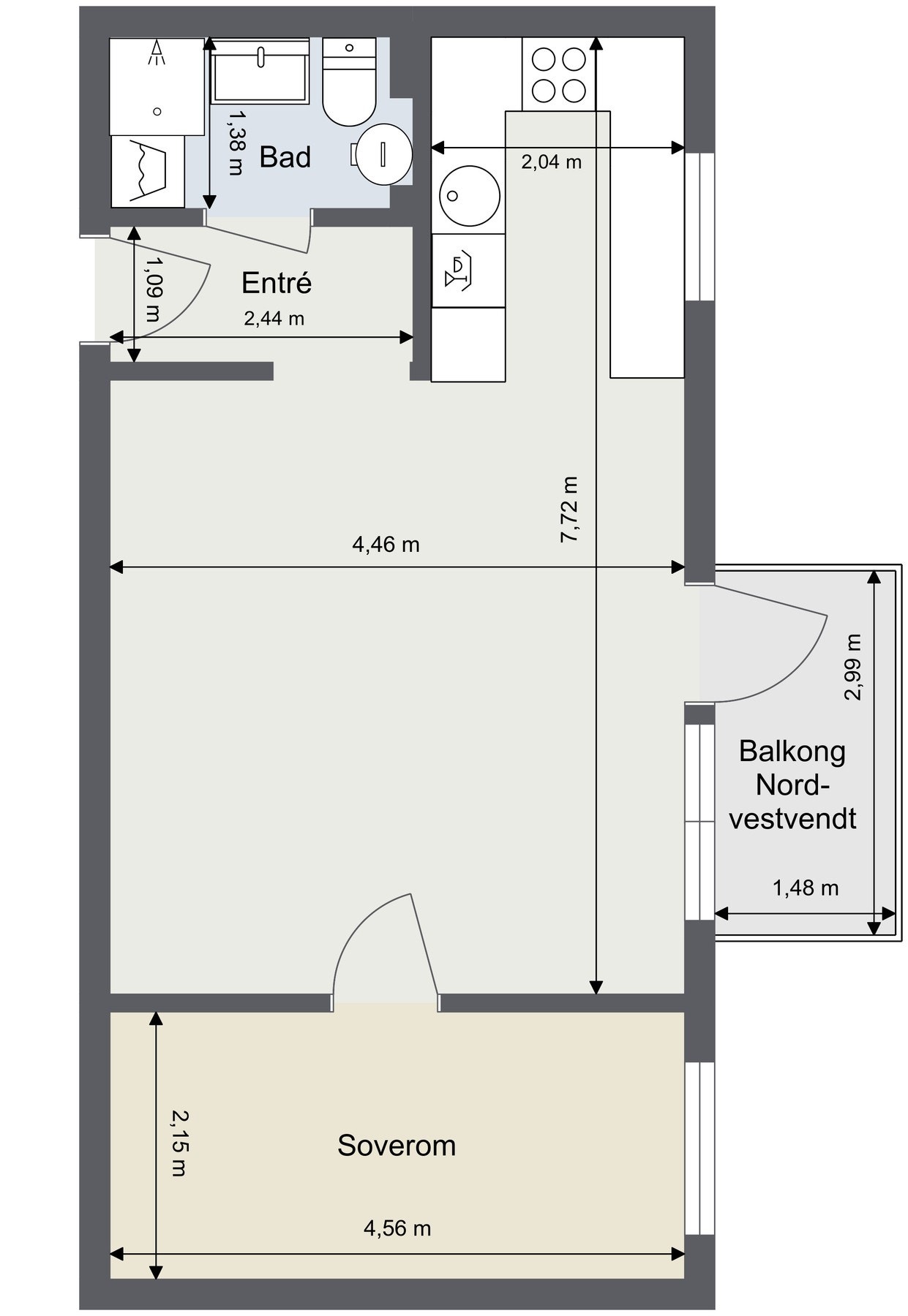 Plantegning / 8. etasje Galleribilde