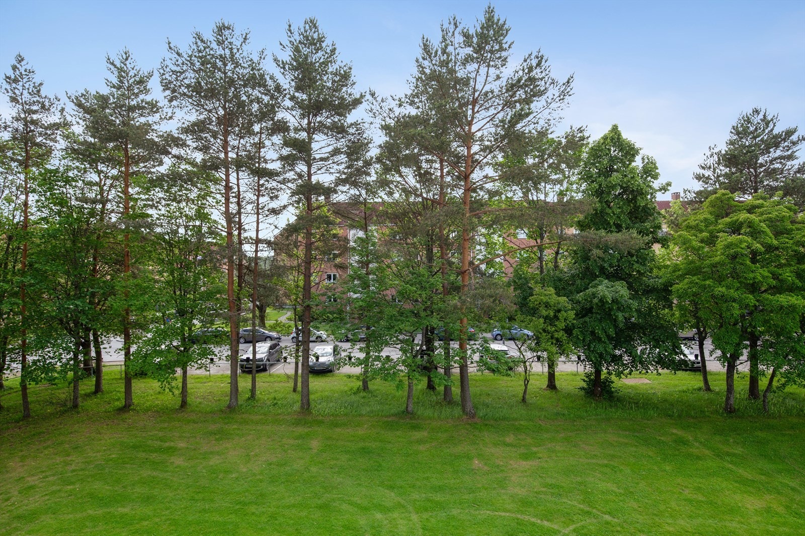 Boligen ligger usjenert til med et hyggelig utsyn mot frodige trær og grønne fellesarealer. Her kan du nyte rolige omgivelser med plenområder og opparbeidede gangveier rett utenfor døren. Galleribilde