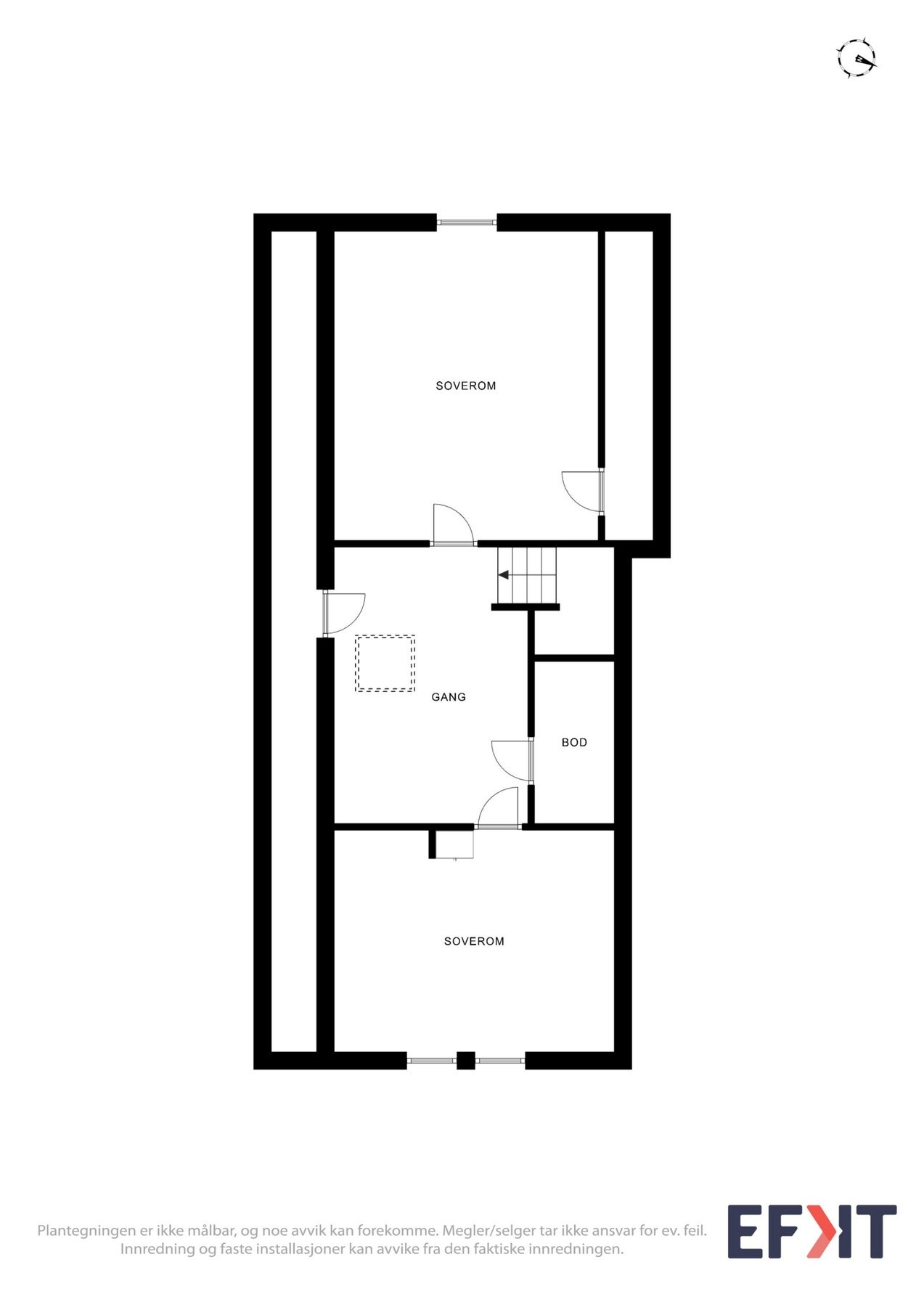 Plantegning loft, enebolig Galleribilde