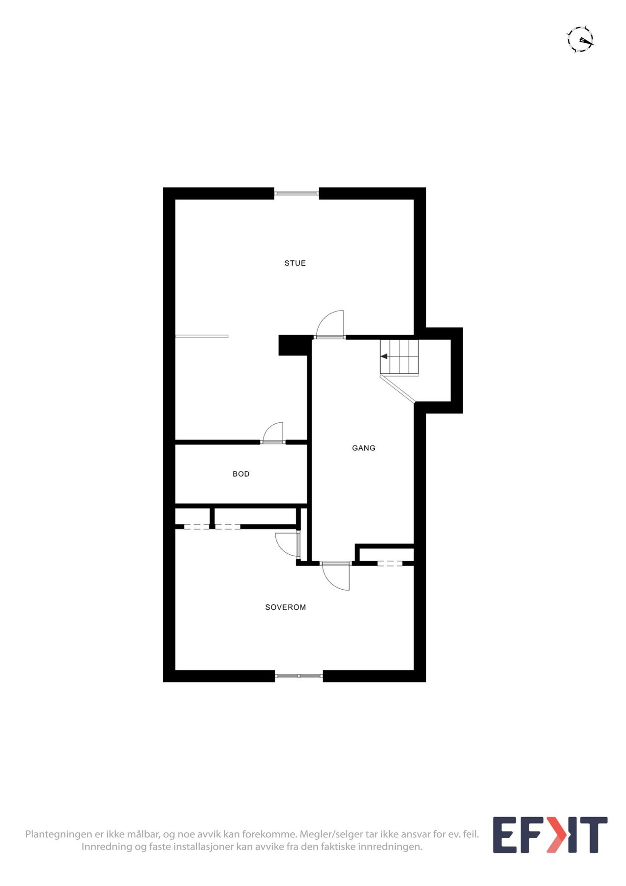 Plantegning loft, våningshus Galleribilde