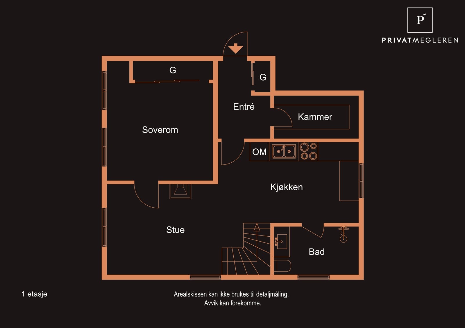 Planløsning av første etasje. Galleribilde
