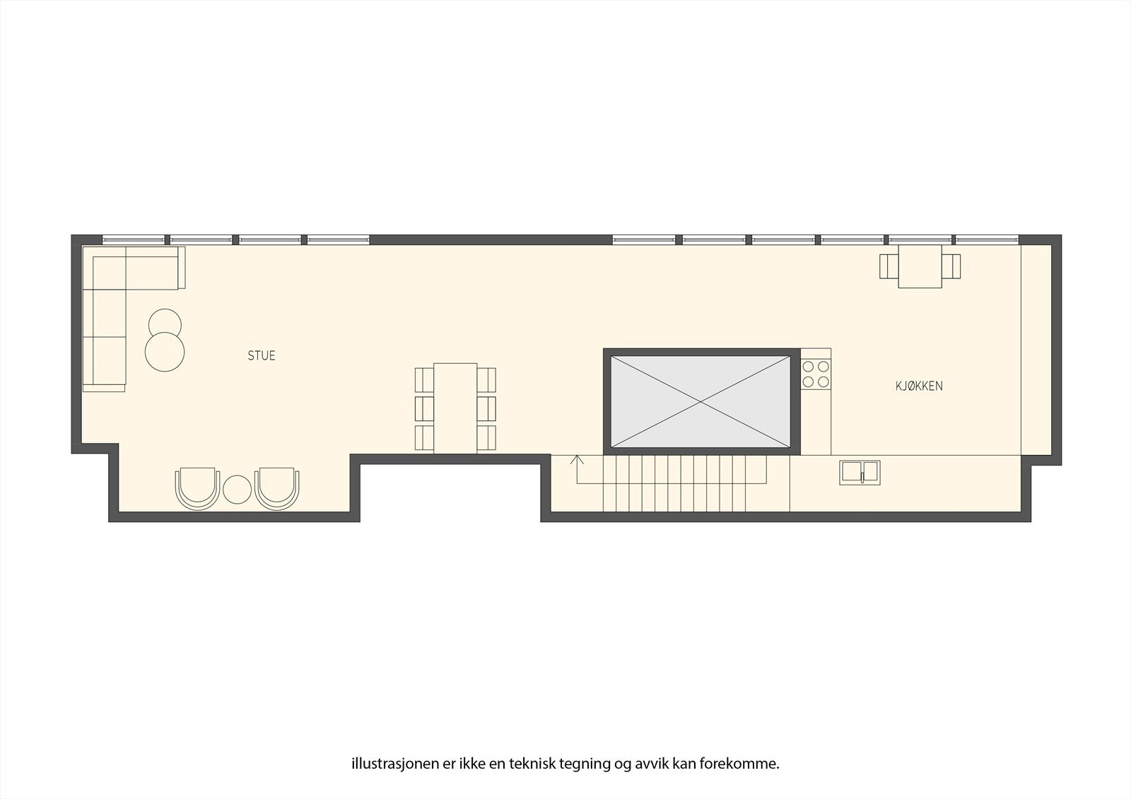 Plantegning av 2.etasje Galleribilde