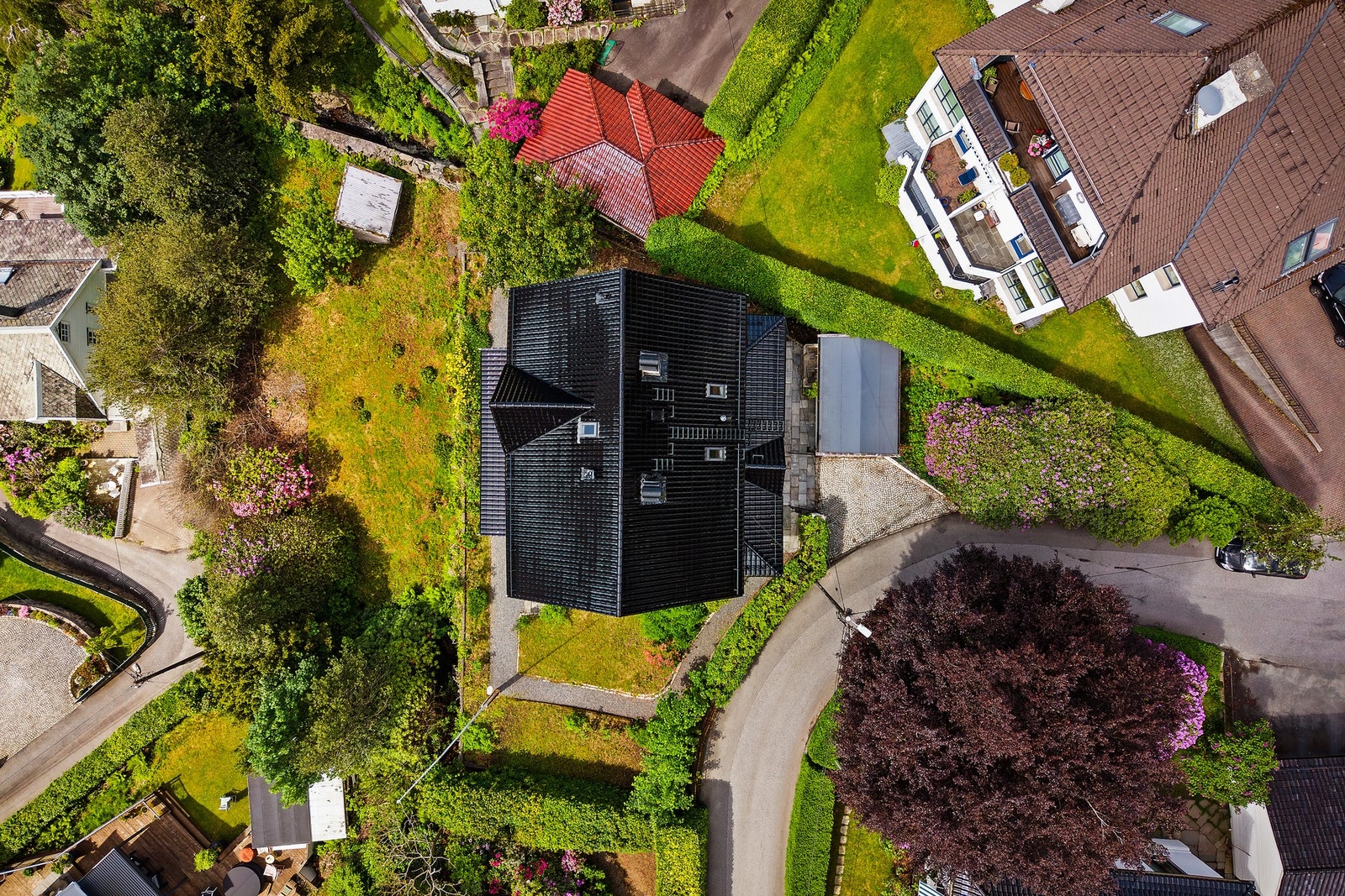 - Tomten er på 1 226 m² - Galleribilde