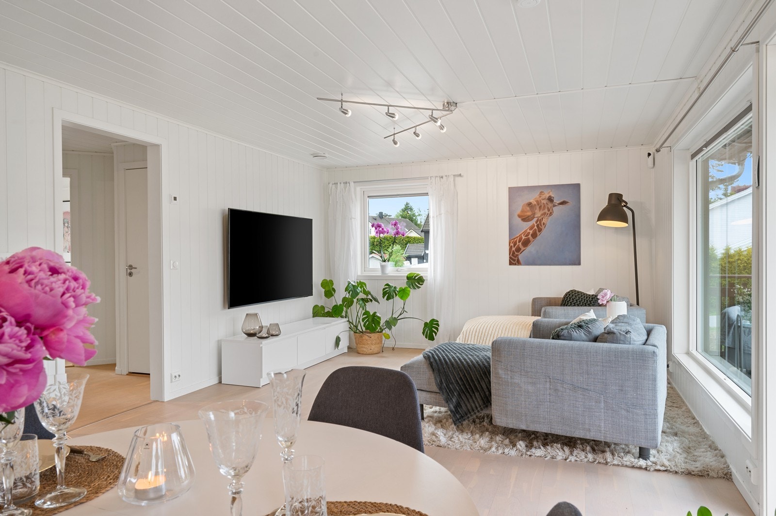 Det er gulvvarme i deler av stuen. Galleribilde