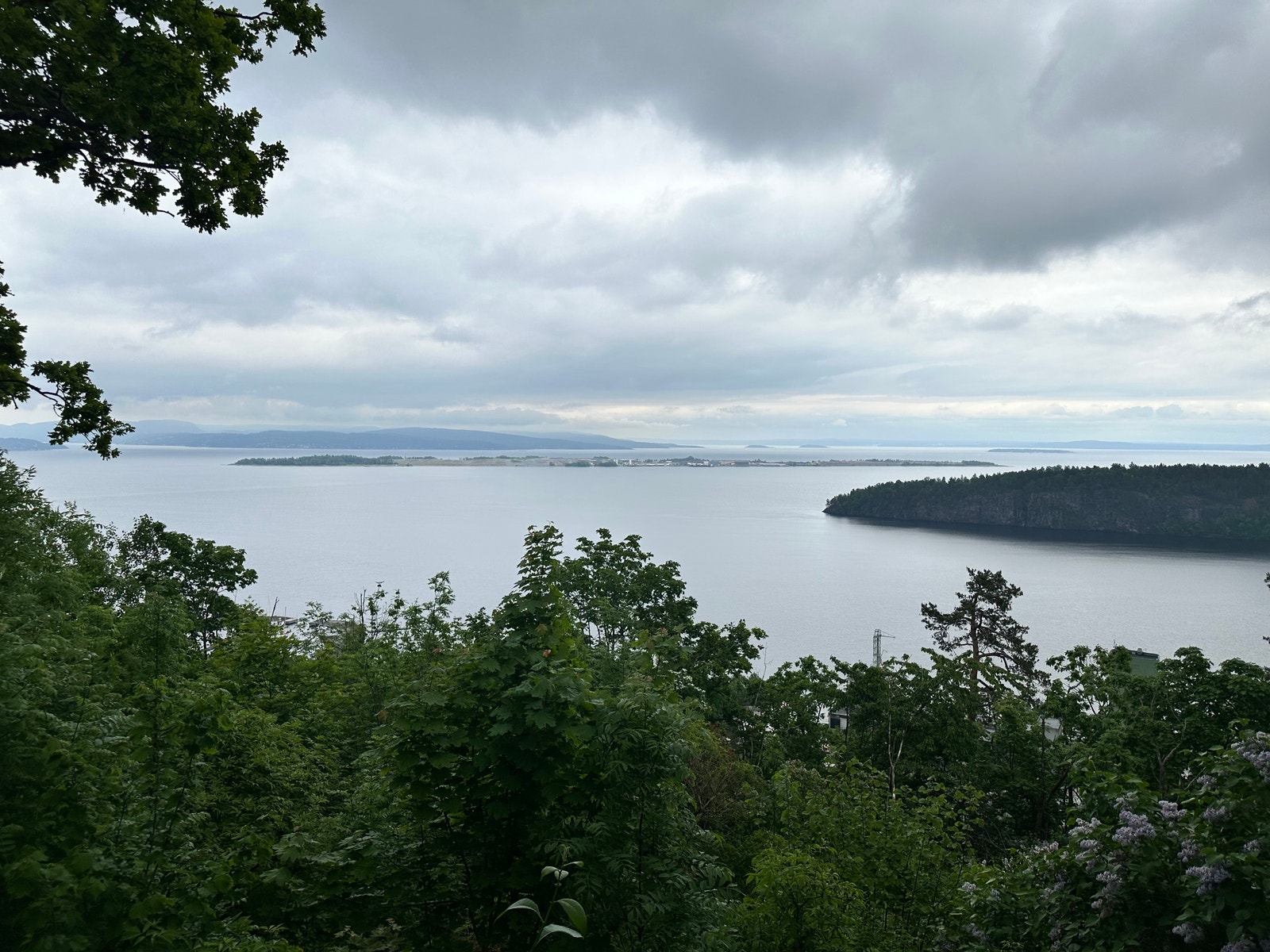 Utsikt fra terrassen Galleribilde
