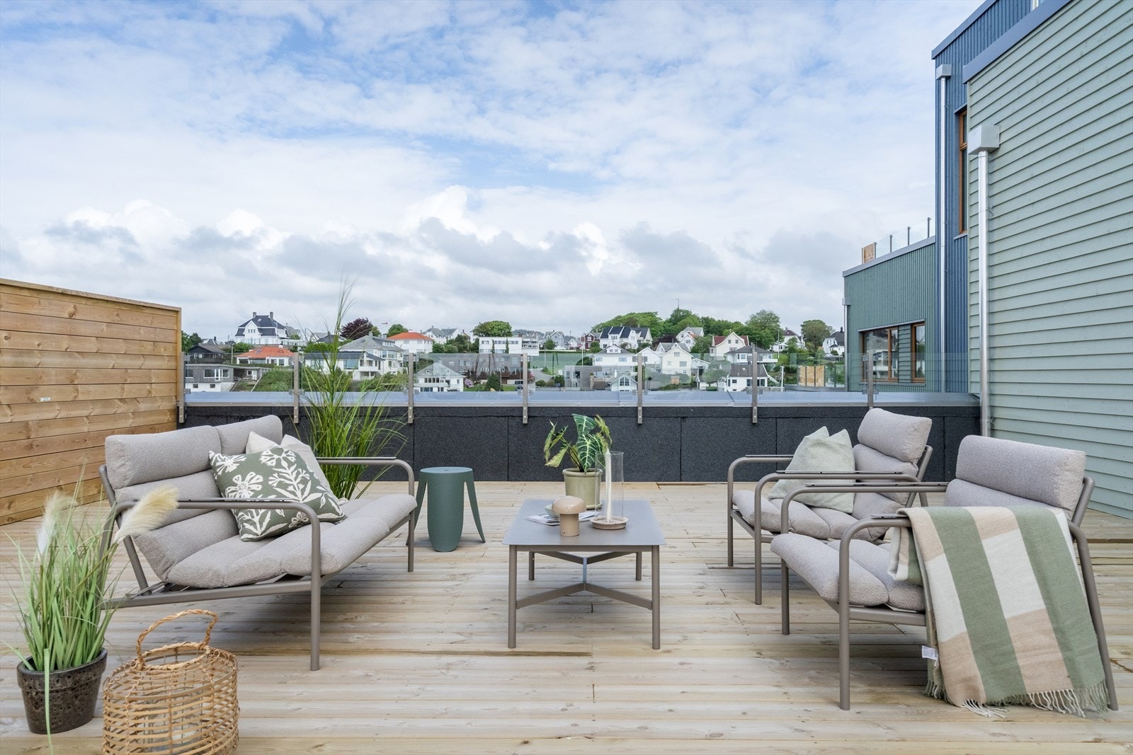 Stor takterrasse på 54,4 kvm Galleribilde