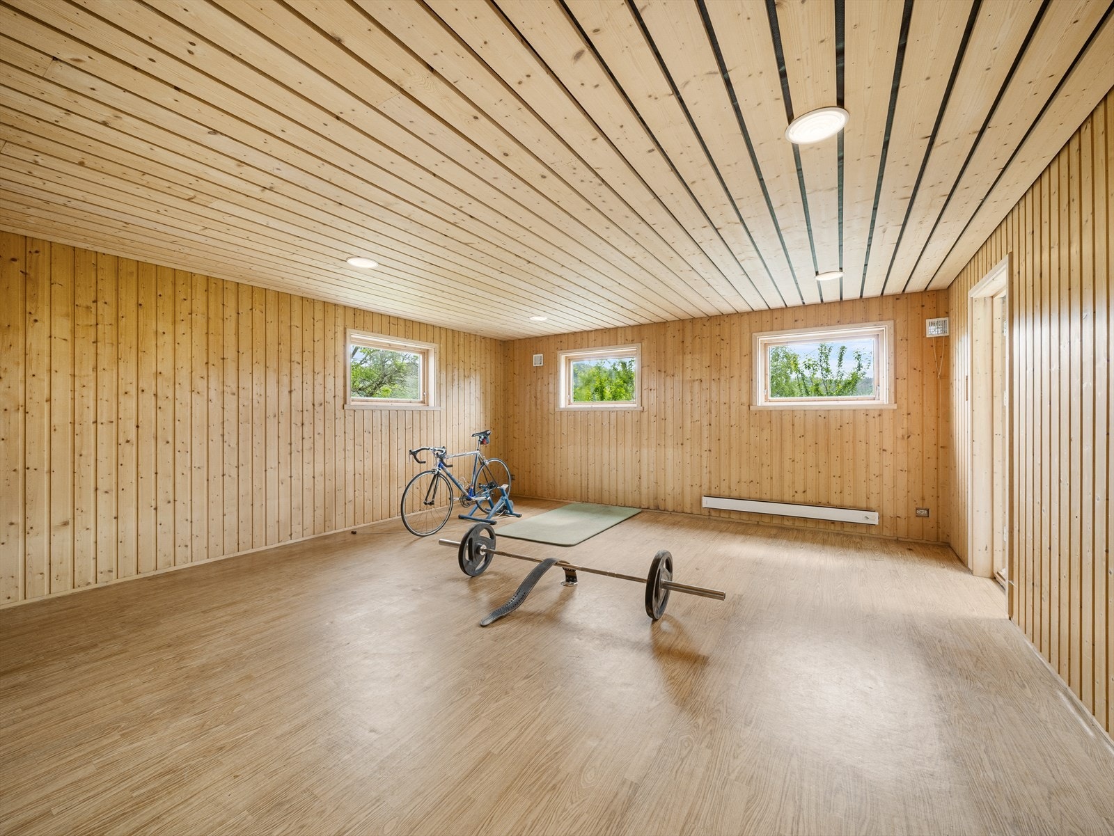 I underetasjen til garasjen er det et stort kjellerrom som passer perfekt til et treningsrom eller kino rom Galleribilde