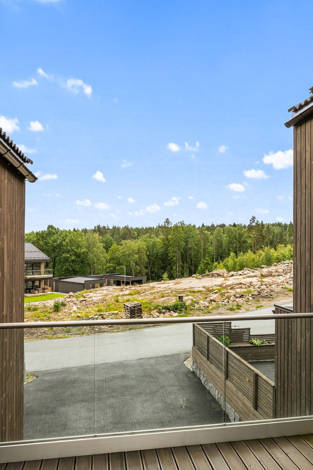 Utsikt fra terrassen. Galleribilde