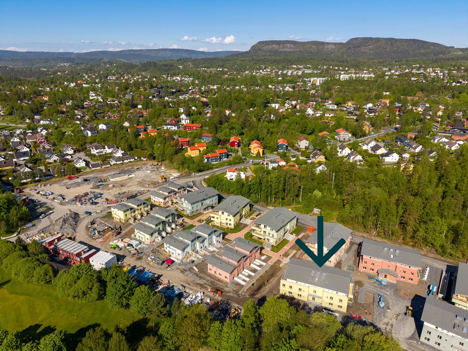 Hyggelig nabolag. Omtrentlig plassering. Galleribilde