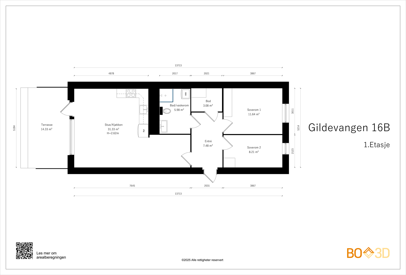 Plantegning 1. etasje. Galleribilde