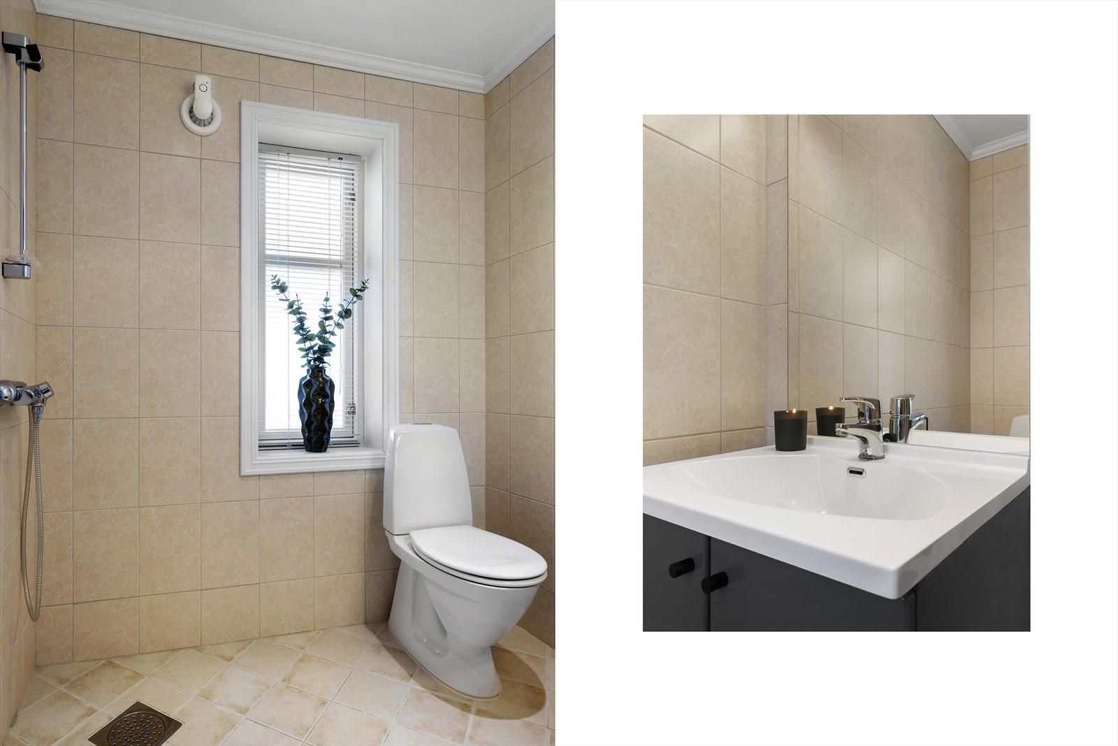 Detaljer fra badet i 1. etasje. Galleribilde