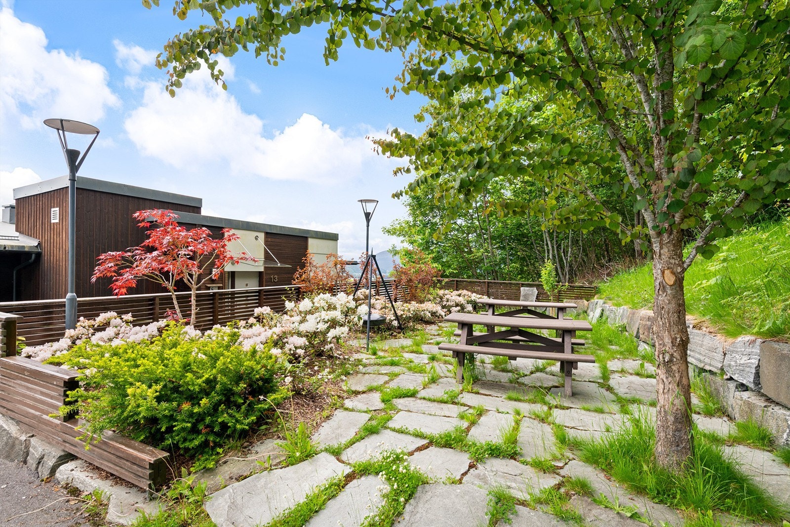 Felles sittegrupper er tilgjengelig for beboerne. Galleribilde