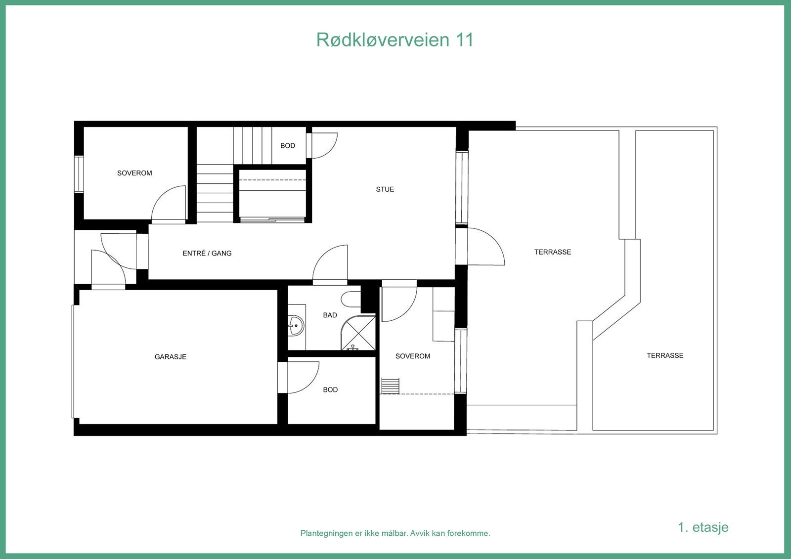 Plantegning 1. etg Galleribilde
