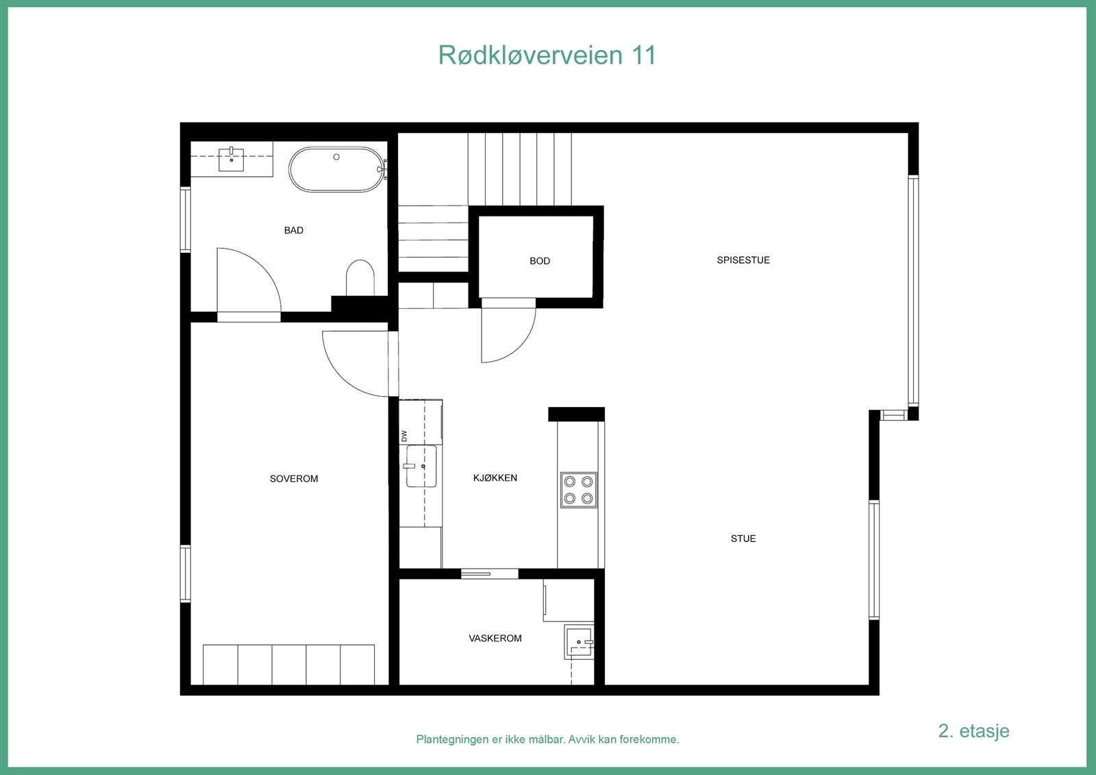Plantegning 2. etg Galleribilde