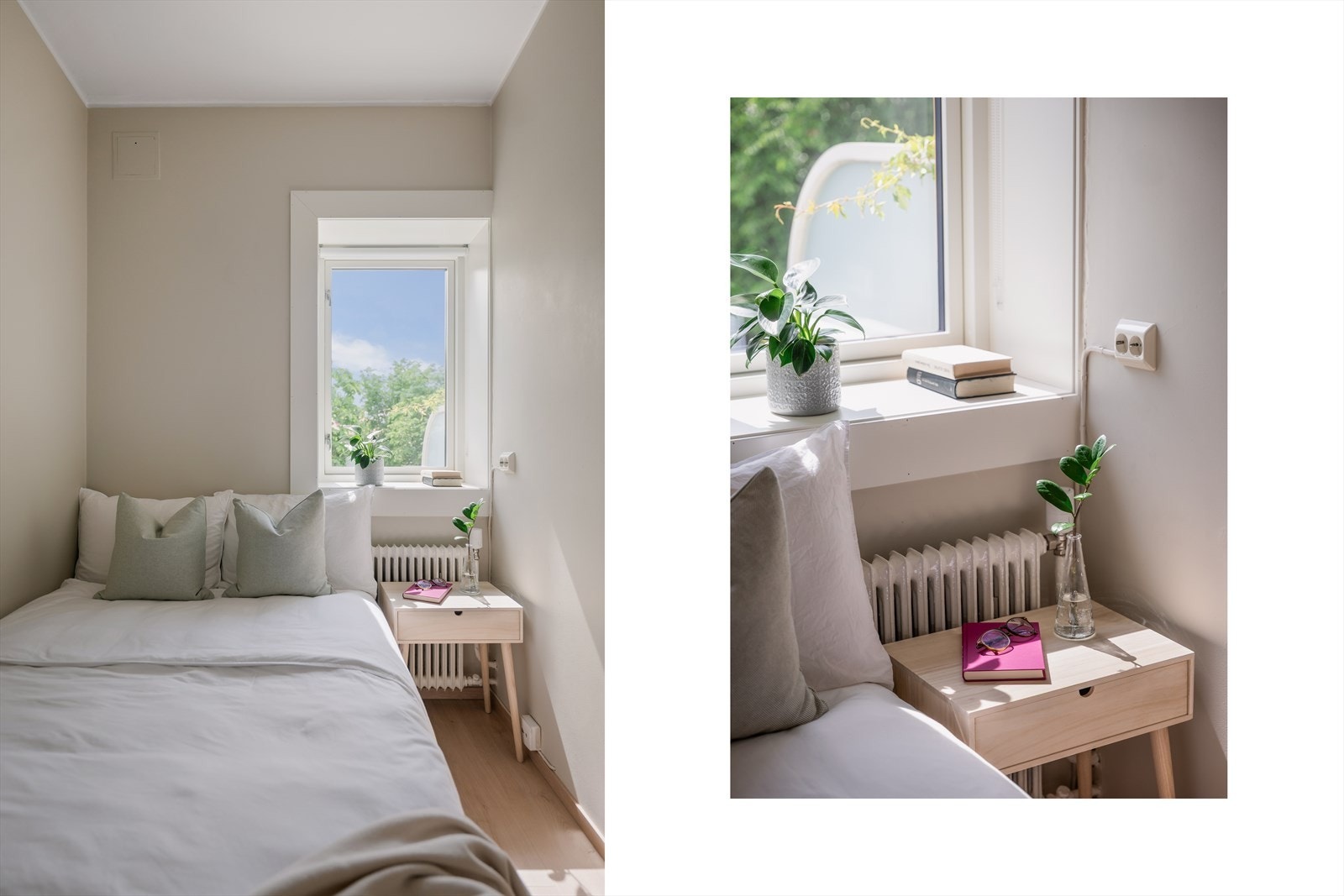 Soverommet vender ut mot rolige omgivelser. Galleribilde
