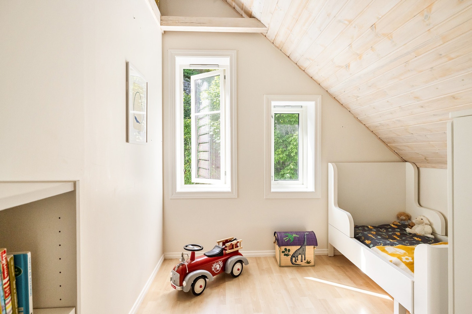 Rommene måler henholdsvis 5,6 m², 6,9 m² og 9,5 m² Galleribilde