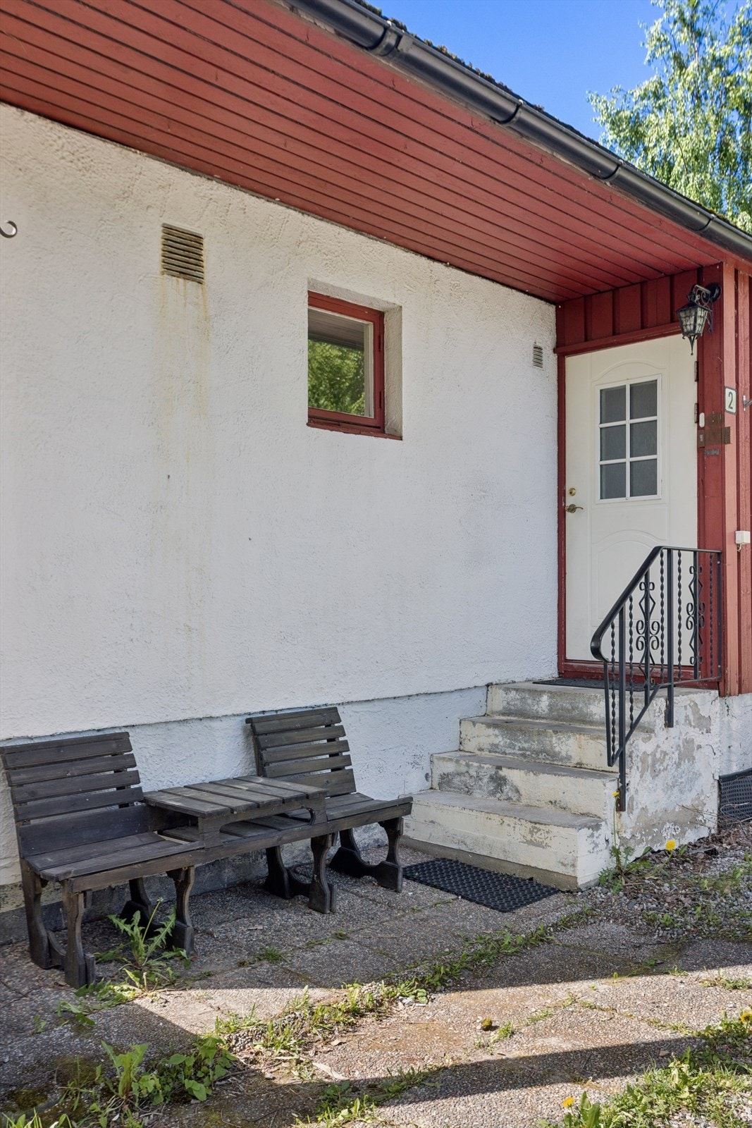Overbygget inngangsparti. Galleribilde