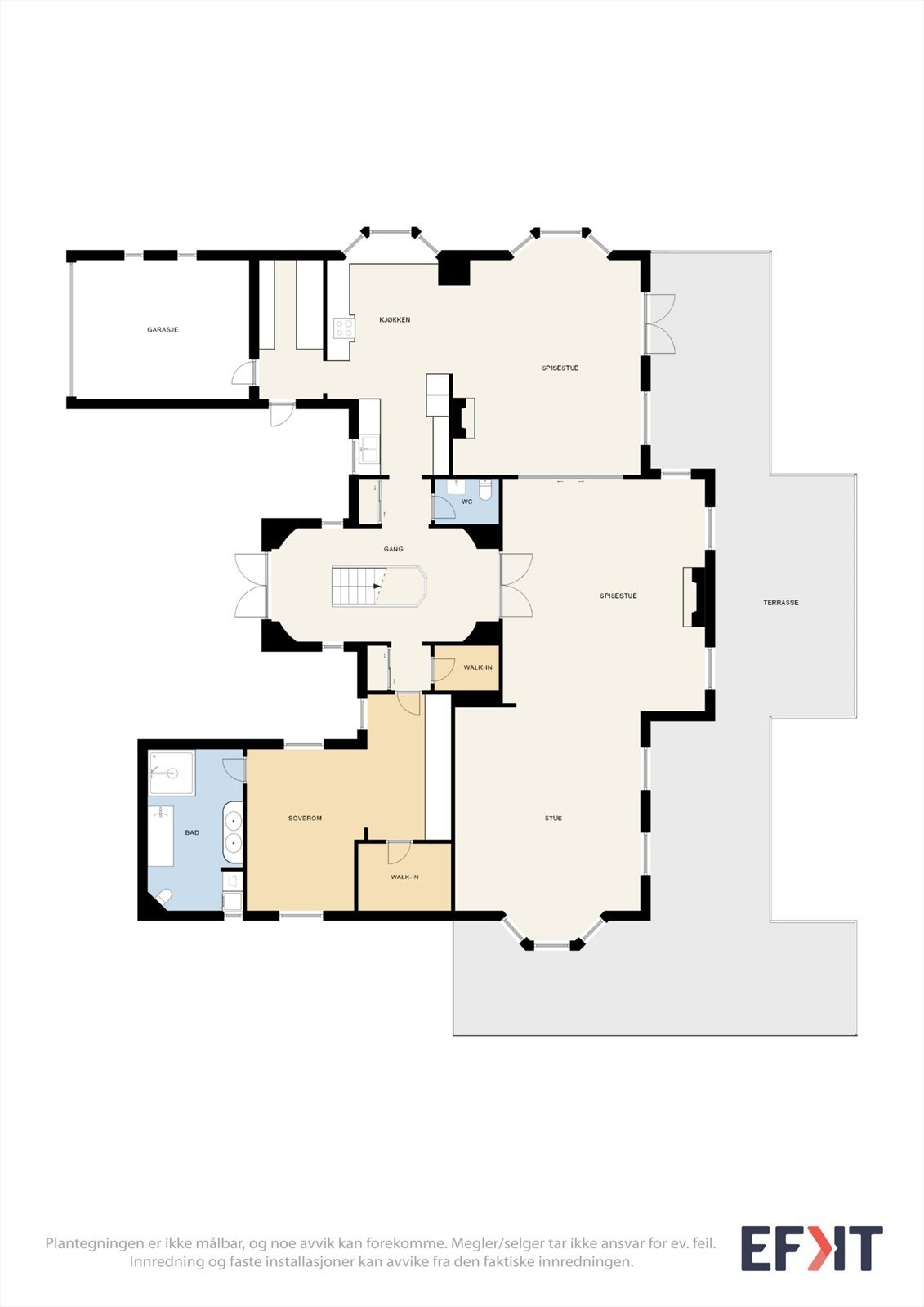 Plantegning 1.etasje Galleribilde