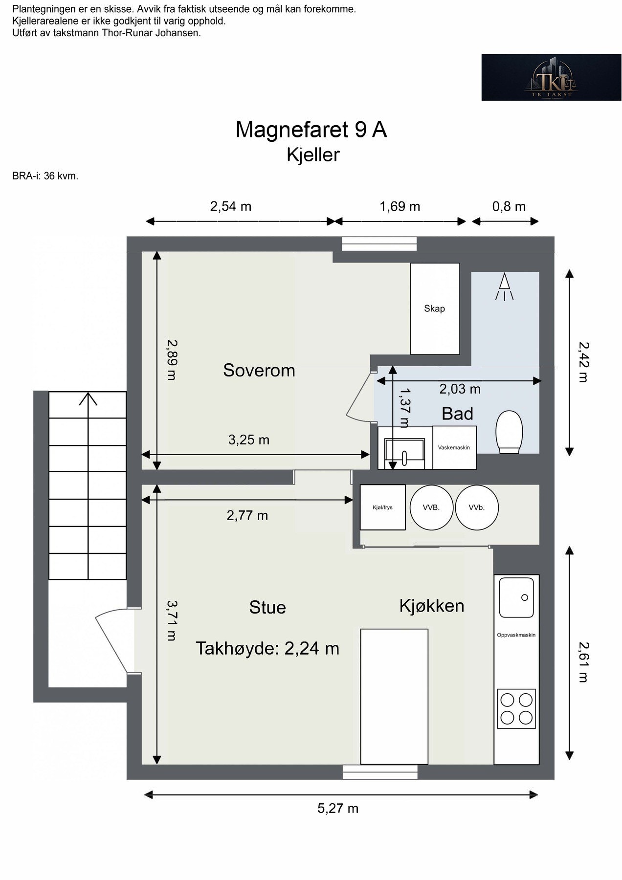Plantegning kjeller Galleribilde
