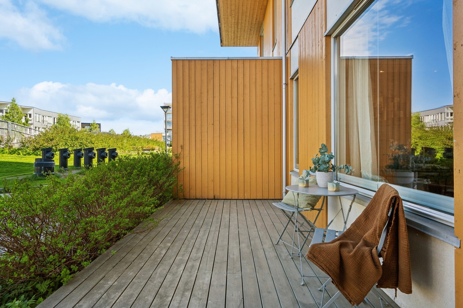 Her er det plass til en sittegruppe for å nyte rolige dager. Galleribilde