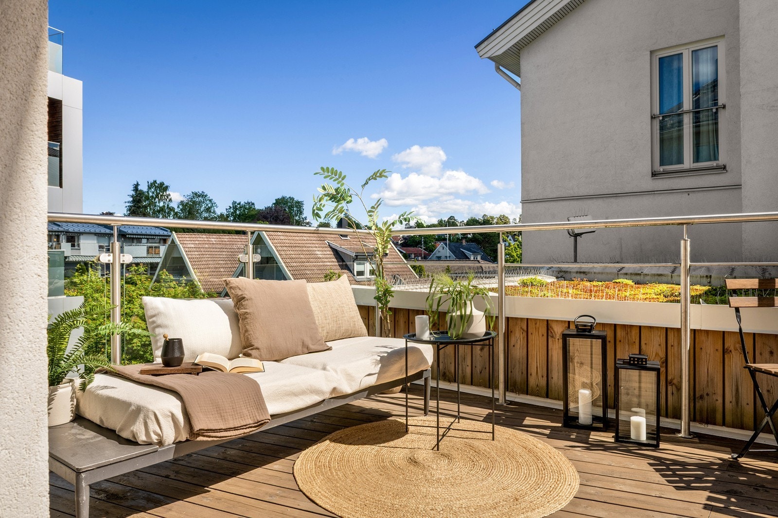 Sjeldent god terrasse med en tilbaketrukket beliggenhet Galleribilde