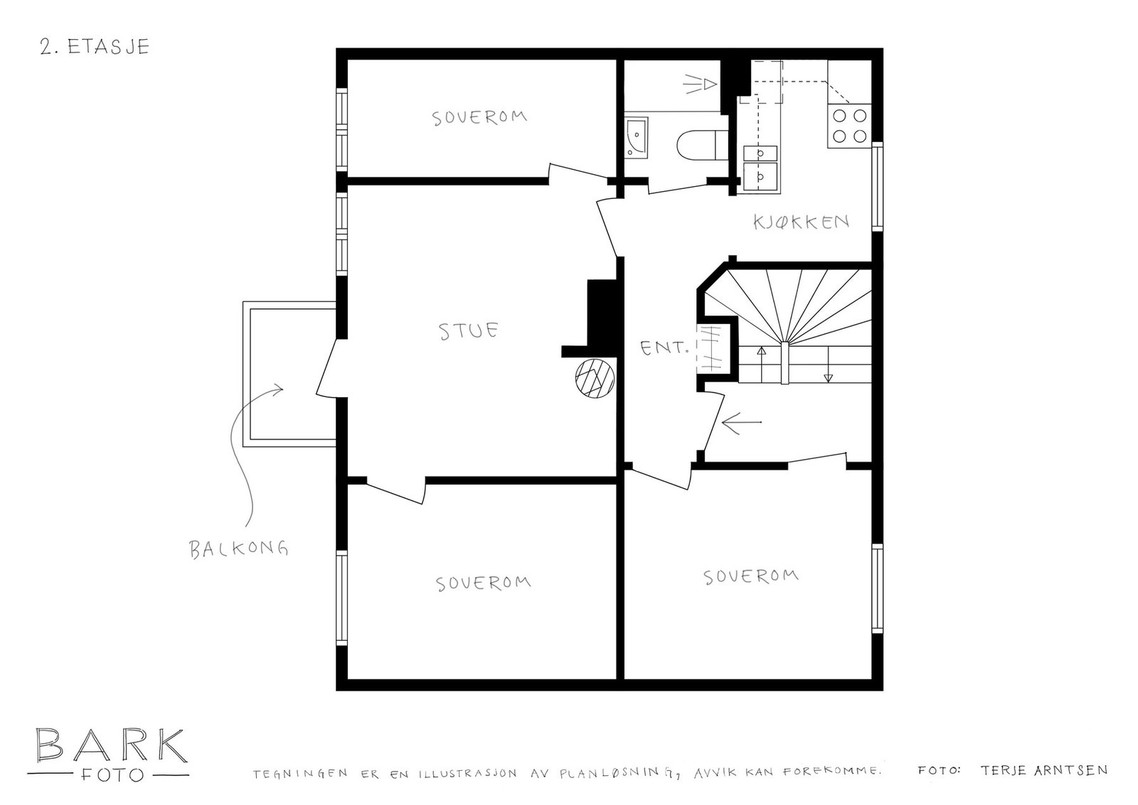Plantegning - 2. etasje Galleribilde