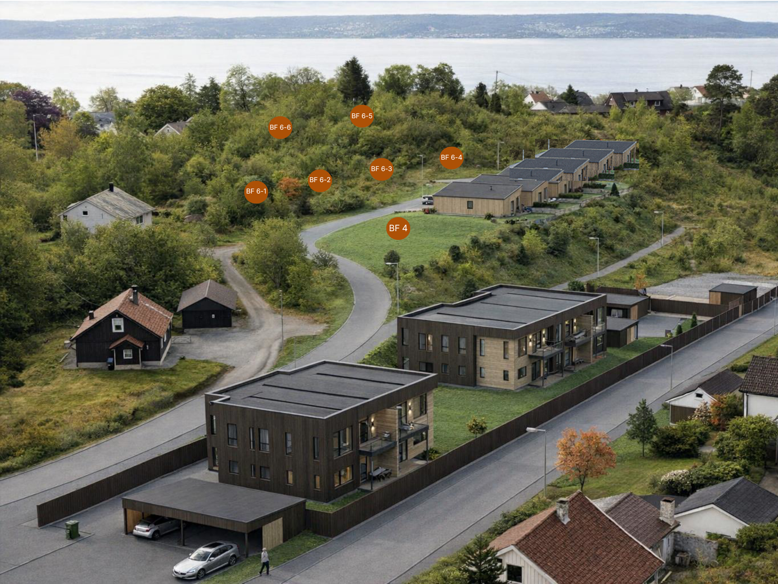 Tomtene avmerka på biletet Galleribilde