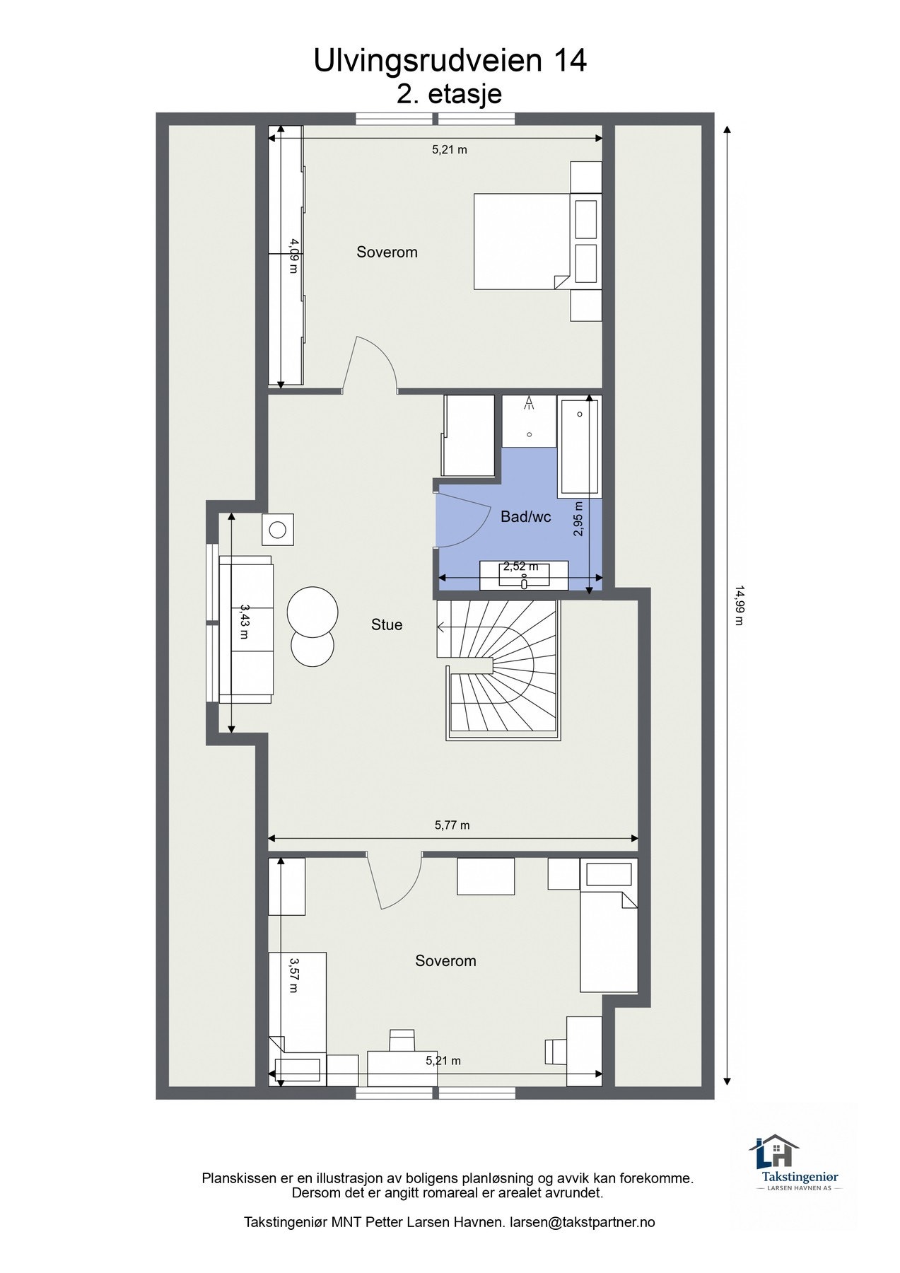 Planskisse 2.etg Galleribilde