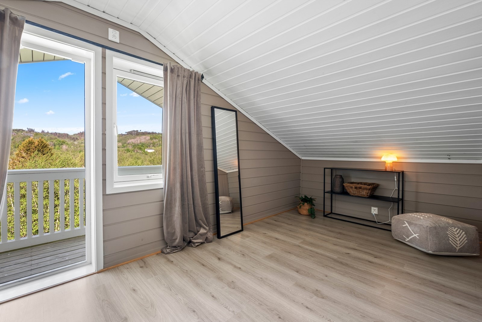 På dette soverommet vil man også få egen utgang til balkong på 4 kvm! Galleribilde