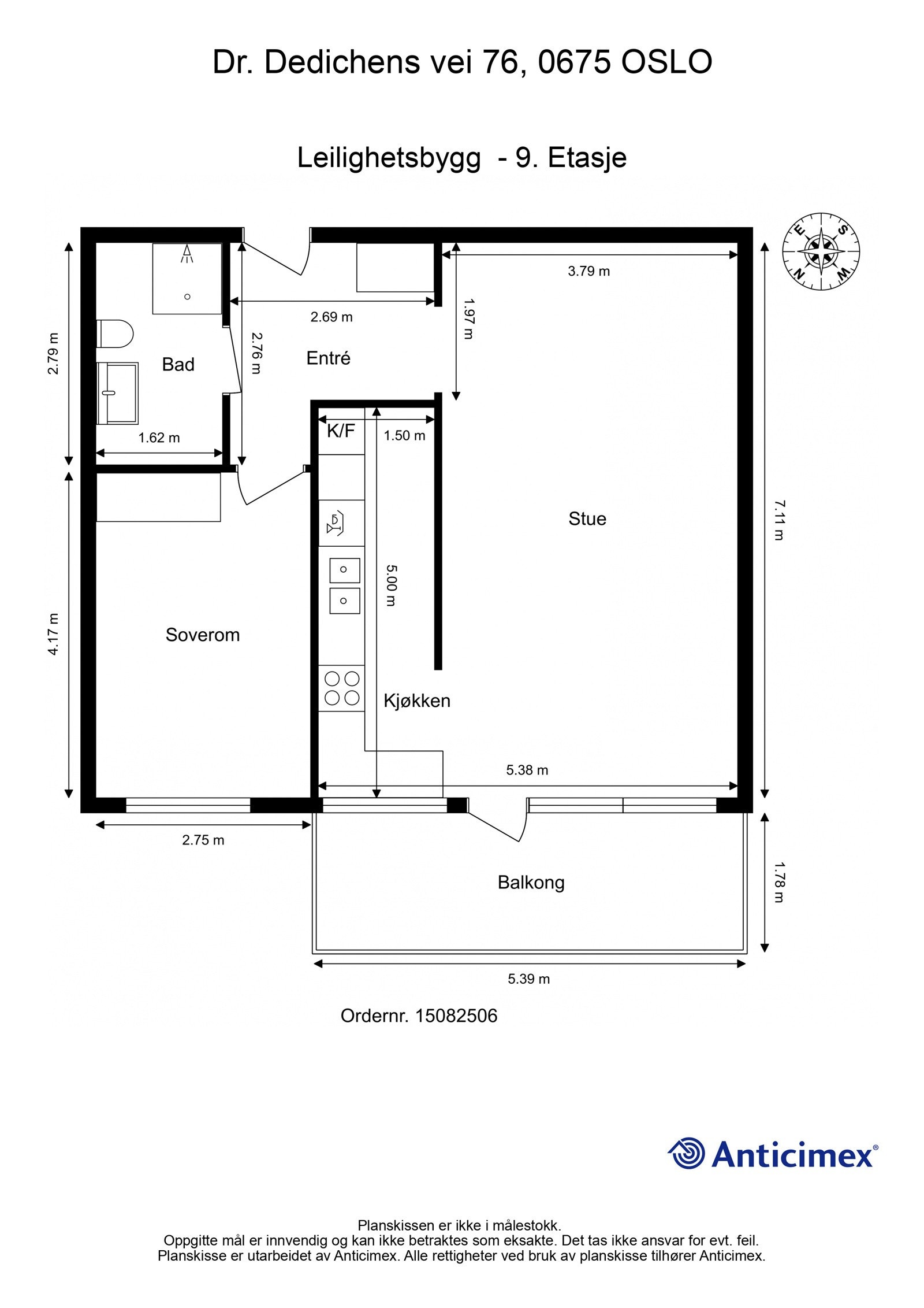 Plantegning 9. Etasje Galleribilde