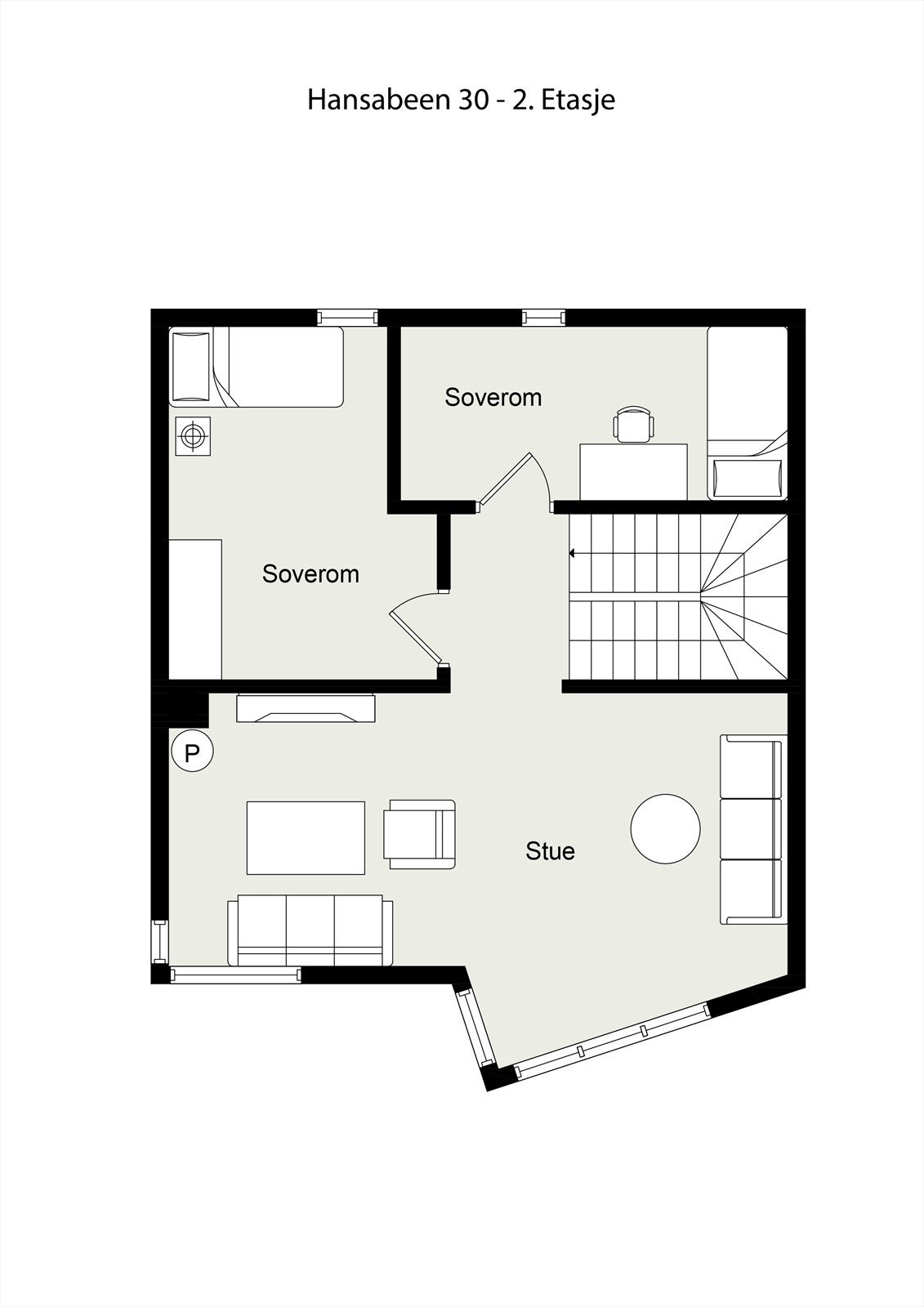 Planskisse 2. etasje Galleribilde