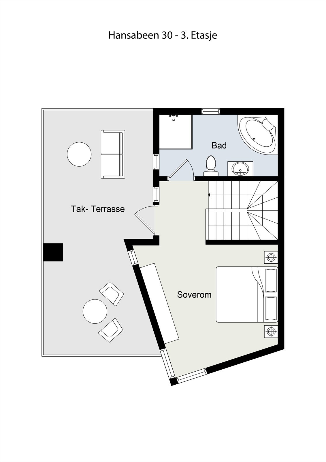 Planskisse 3. etasje Galleribilde