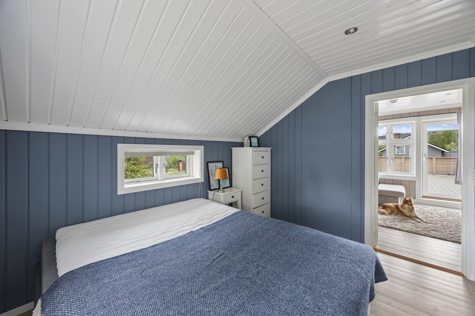 Soverom i andre etasje med tilknytning til loftstuen. Galleribilde