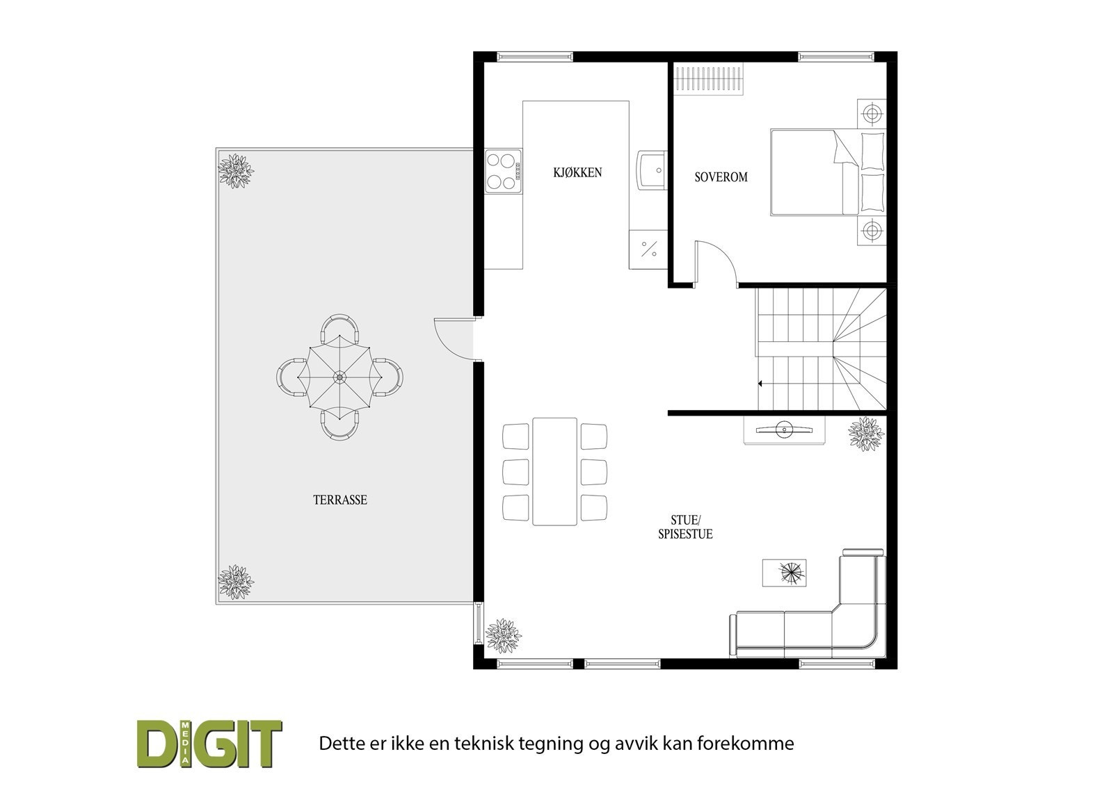Plantegning 2. etasje. Galleribilde