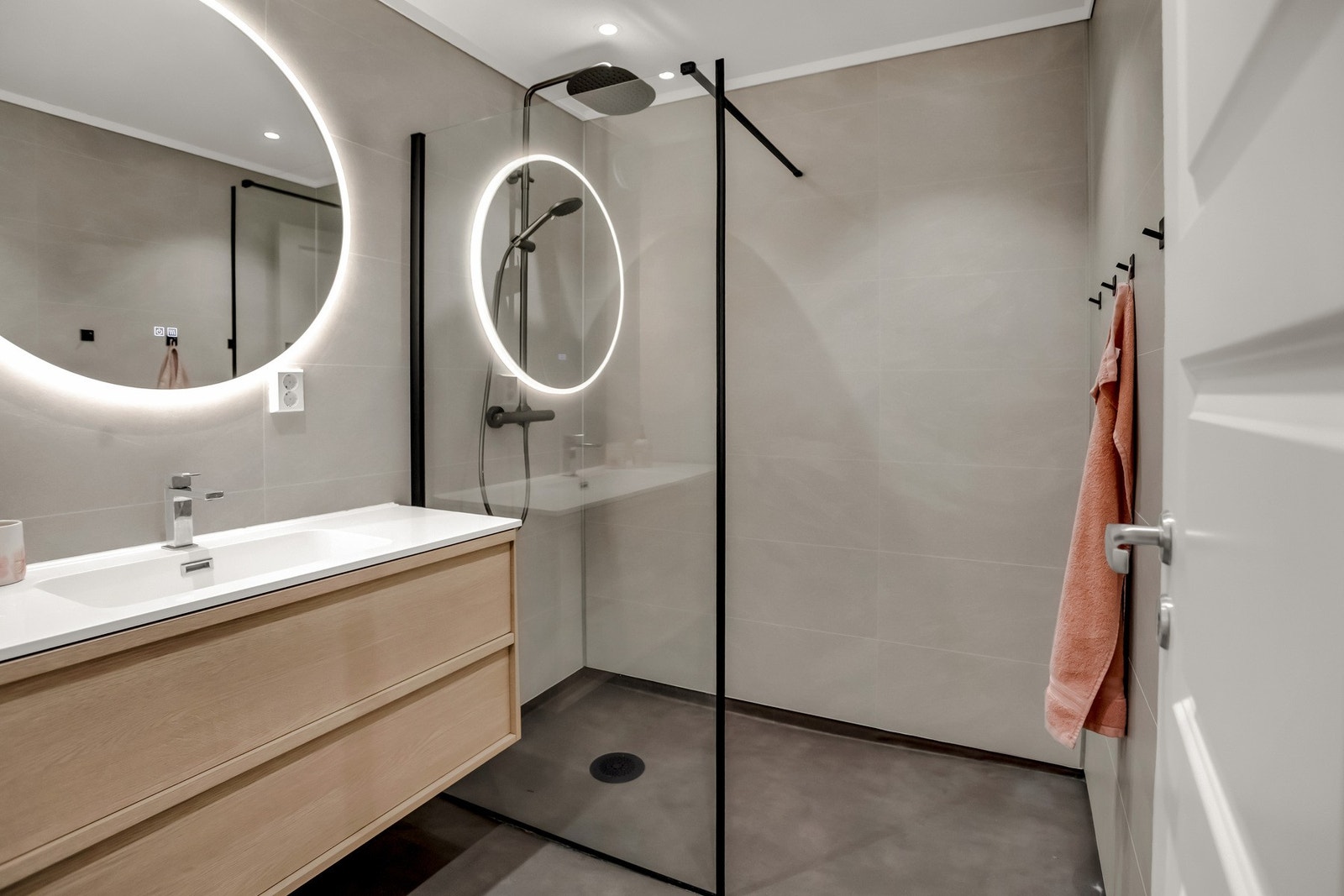 Badet er plassert i underetasjen og er nytt fra 2026. Galleribilde