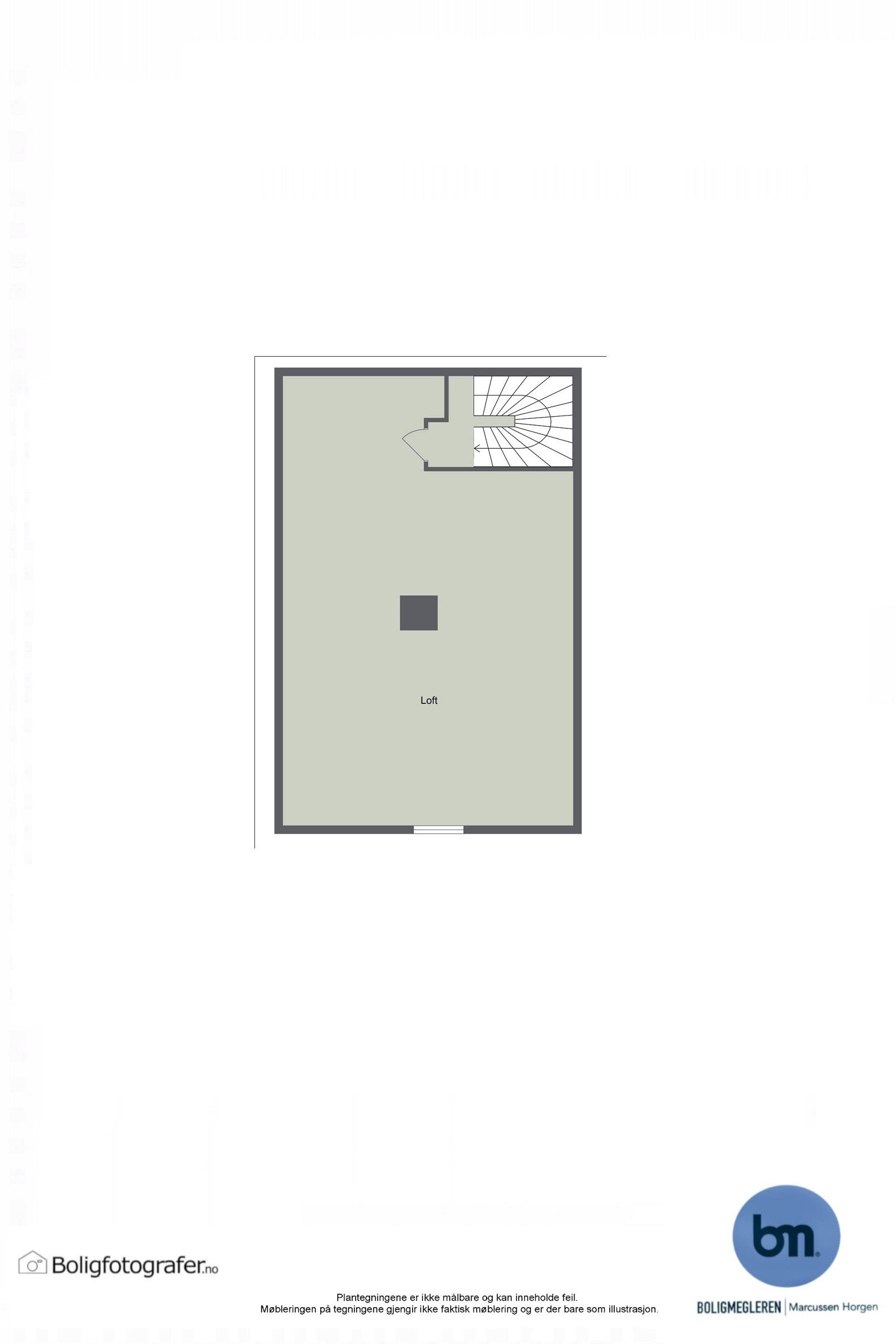 Plantegning loft Galleribilde