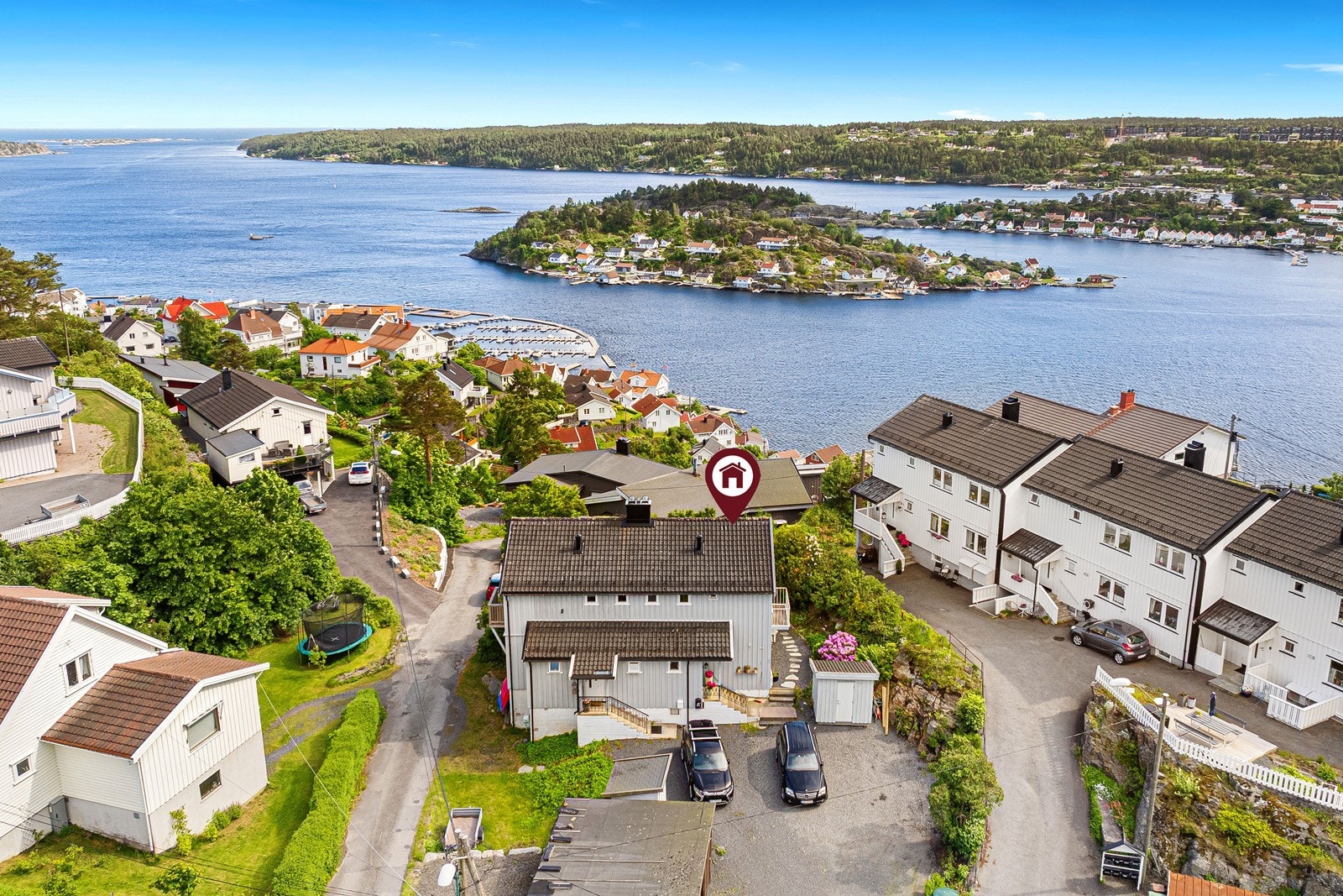 Her er det flott sjøutsikt og gode solforhold. Galleribilde