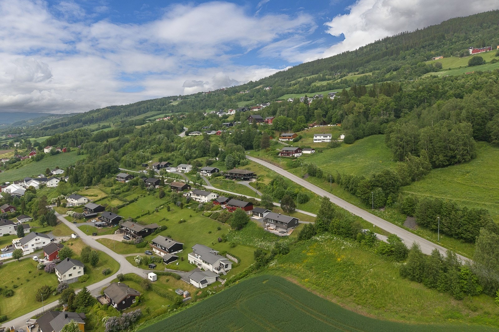 Området byr på flotte turmuligheter med nærhet til skog og mark. Galleribilde