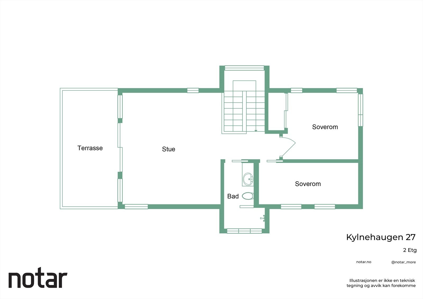 Planskisse loft Galleribilde