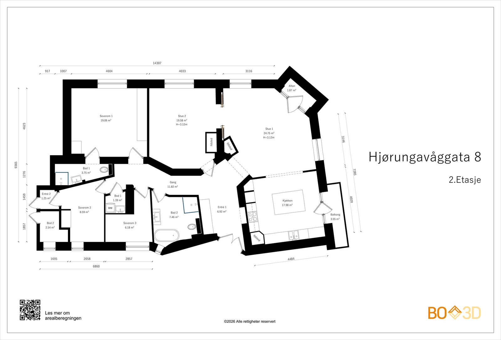 Plantegning Galleribilde