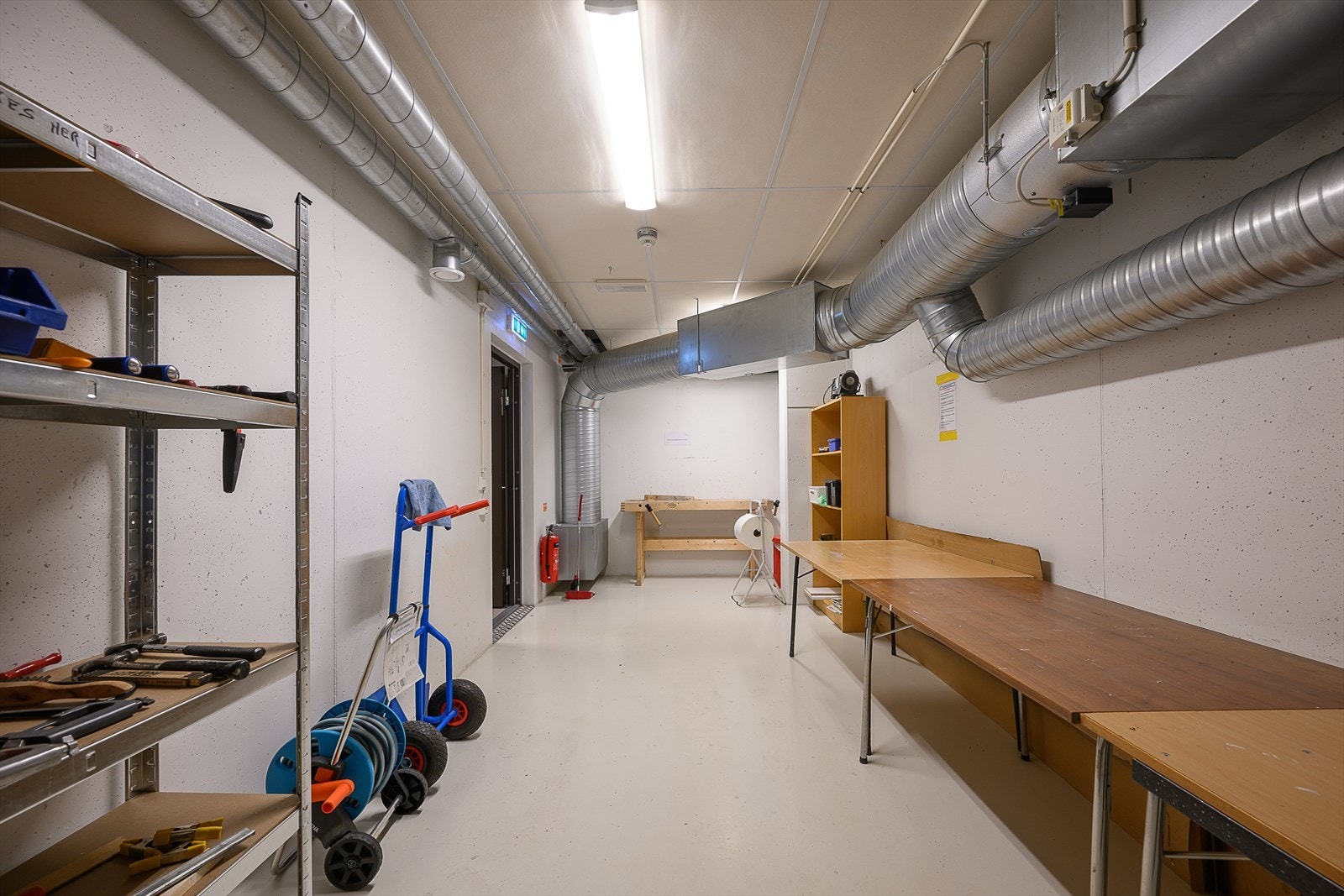Leiligheten har tilgang på felles bodrom i kjeller. Galleribilde