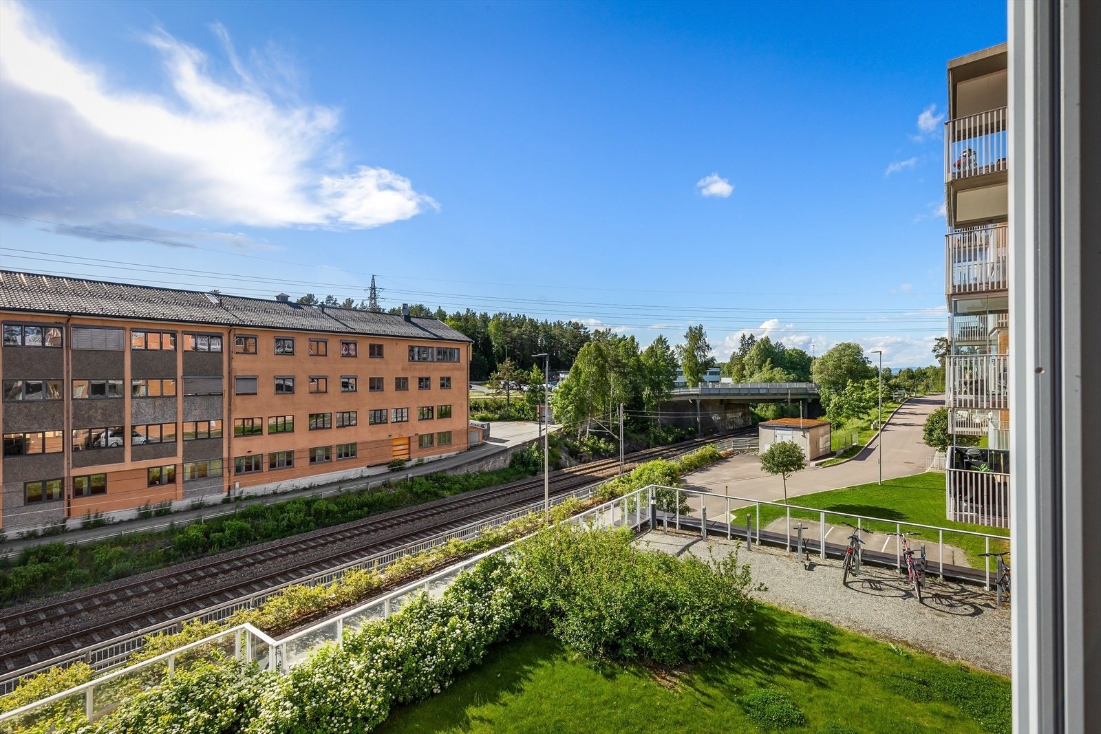 Utsikt fra balkong Galleribilde