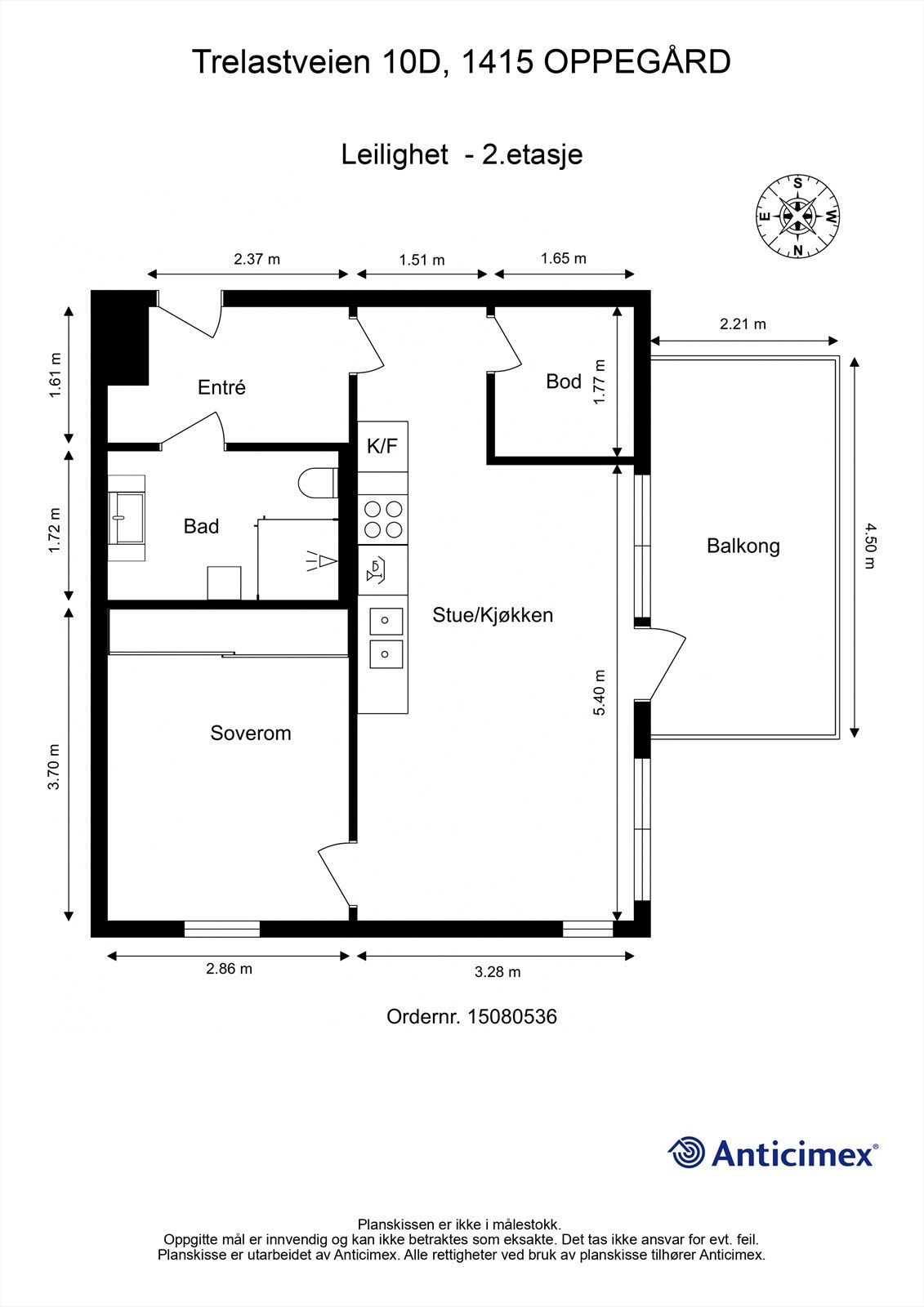 Plantegning 2.etasje Galleribilde