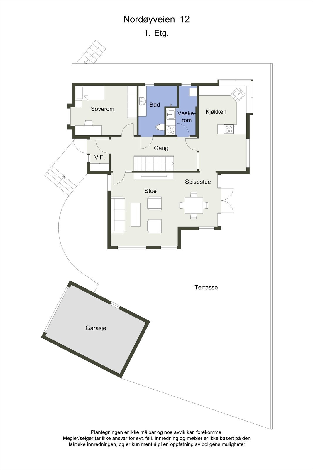Planskisse 2D 1.etasje Galleribilde