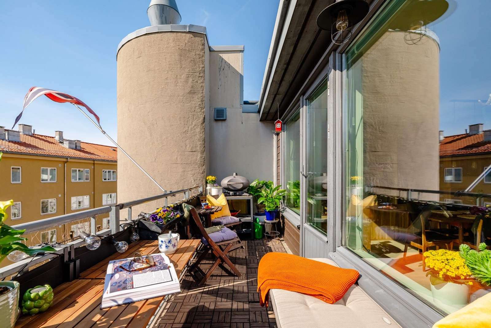 Med boligen får du en herlig balkong. Galleribilde