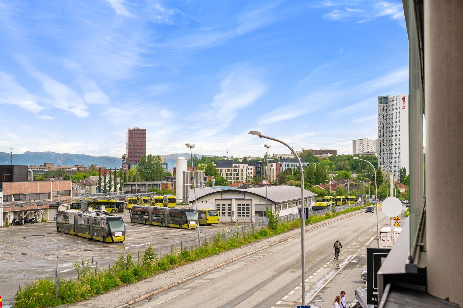 Utsiktsbilde fra balkongen. Galleribilde