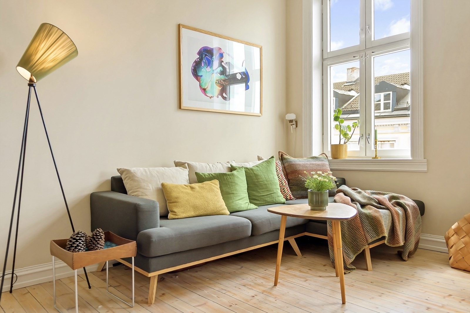 Moderne og lune fargevalg er gjennomgående. Galleribilde