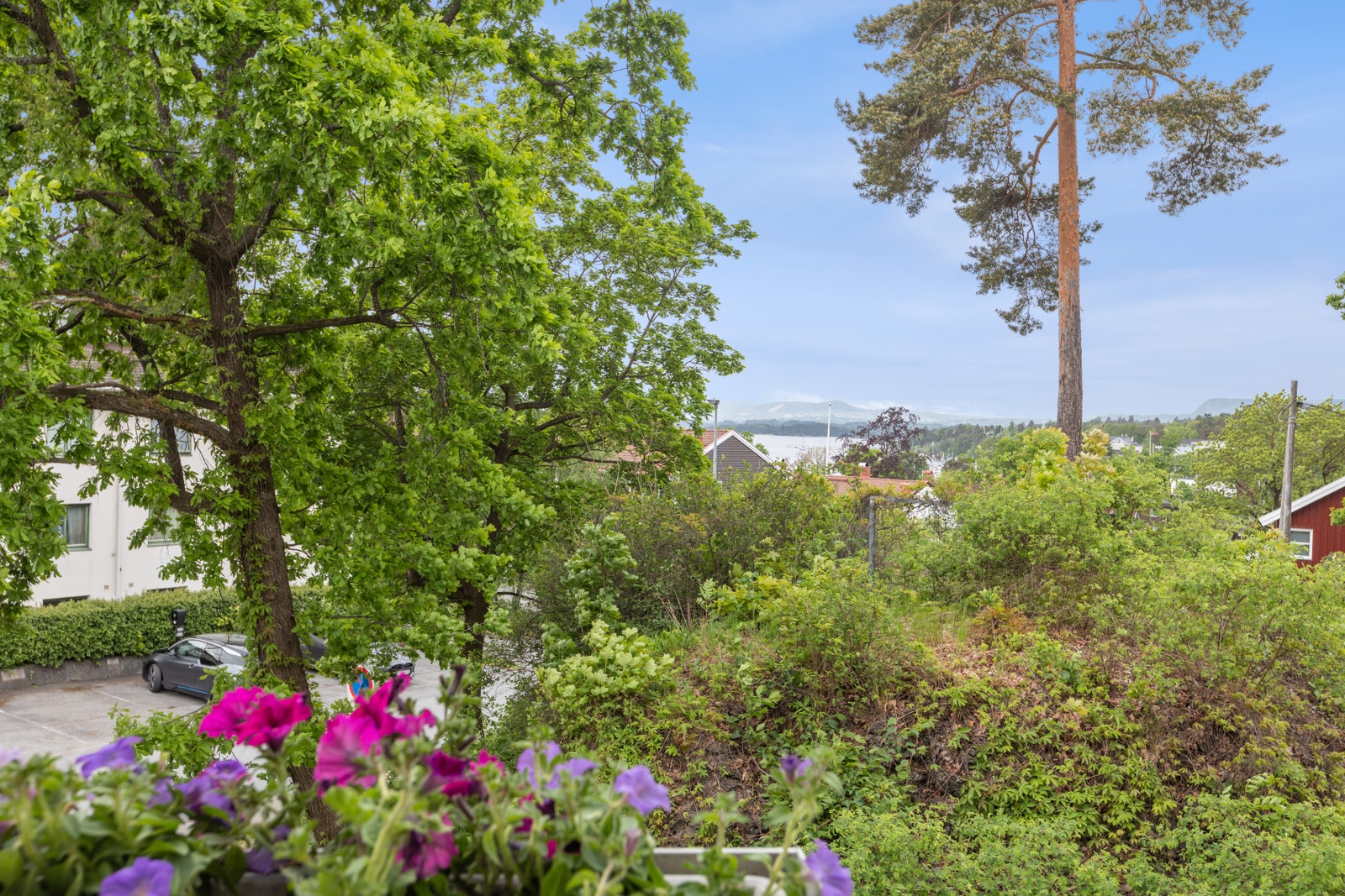 Utsikt fra balkongen Galleribilde